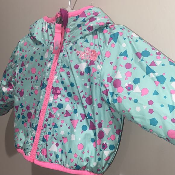 THE NORTH FACE 0-3 Months Reversible Perrito Insulated Jacket Winter Water Repel - Picture 6 of 8